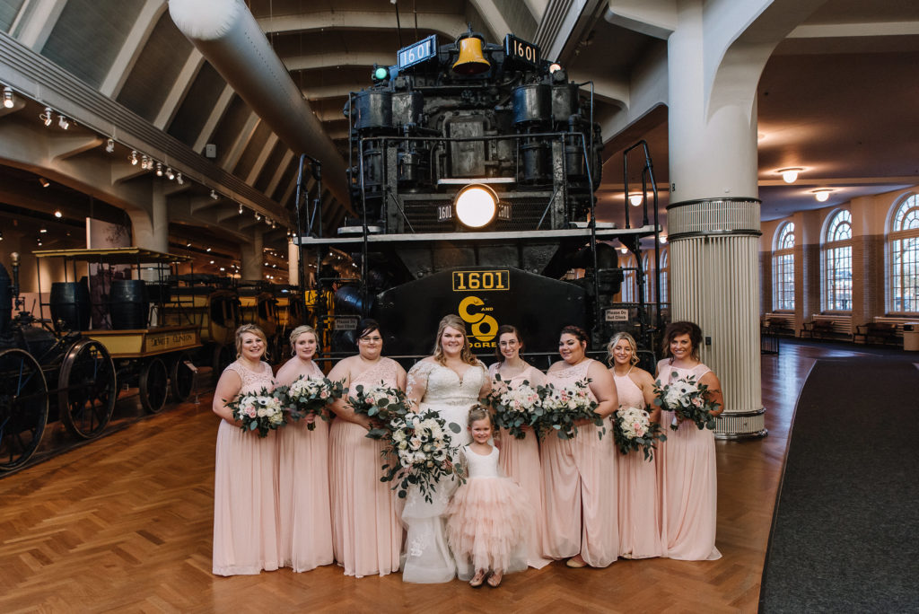 bridesmaids-at-henry-ford-museum-wedding