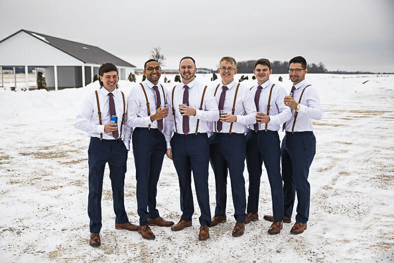 groomsmen-with-drinks-at-the-barn-at-walnut-creek-wedding