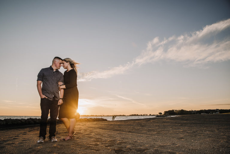 Sunrise Engagement Session at Maumee Bay State Park