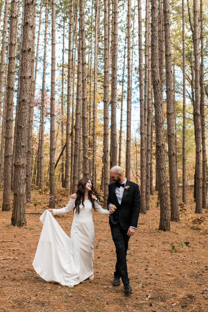 oak openings fall wedding photos at the spot