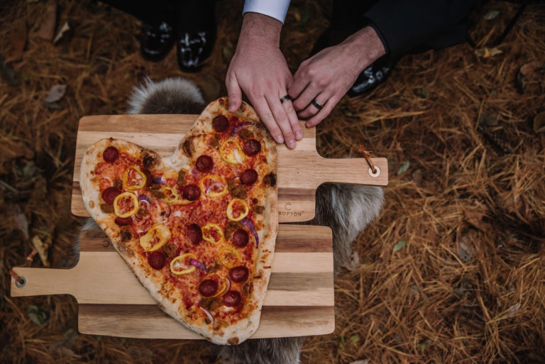 Pizza Wedding with Two Grooms