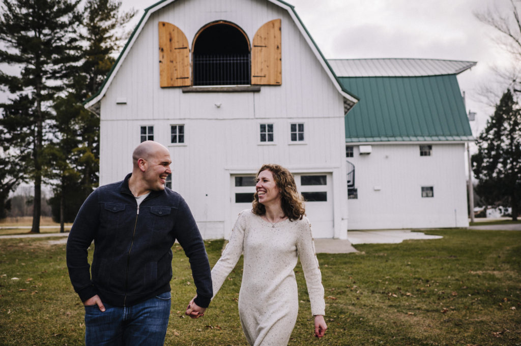 engagement photos at the stables