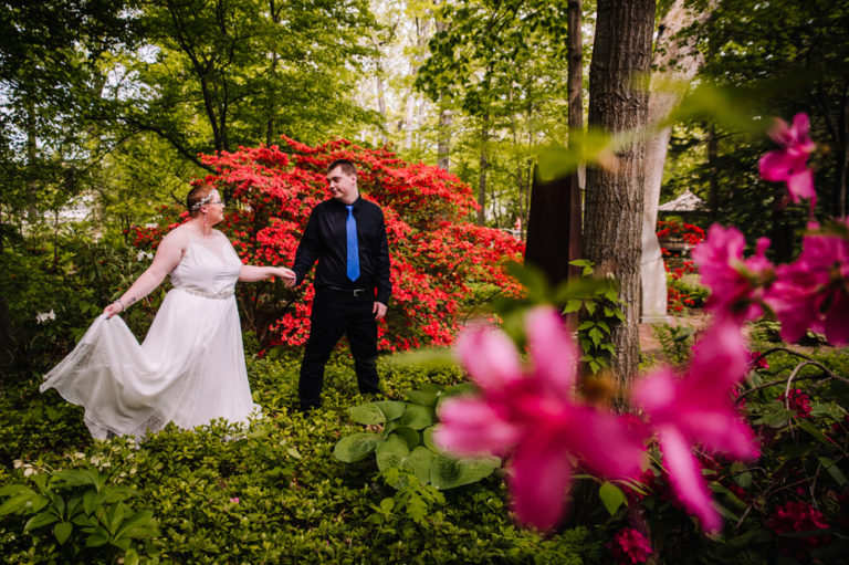 toledo botanical garden spring wedding photos