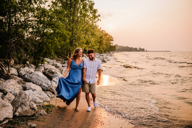 Dreamy Maumee Bay Beach Engagement Session